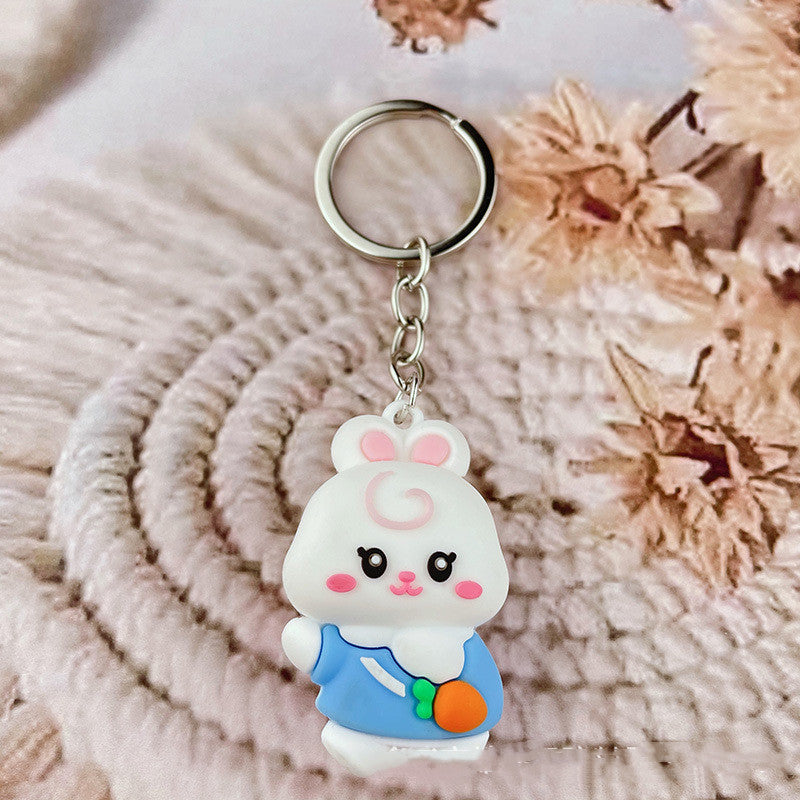 Animal Soft Rubber Doll Keychain Pendant