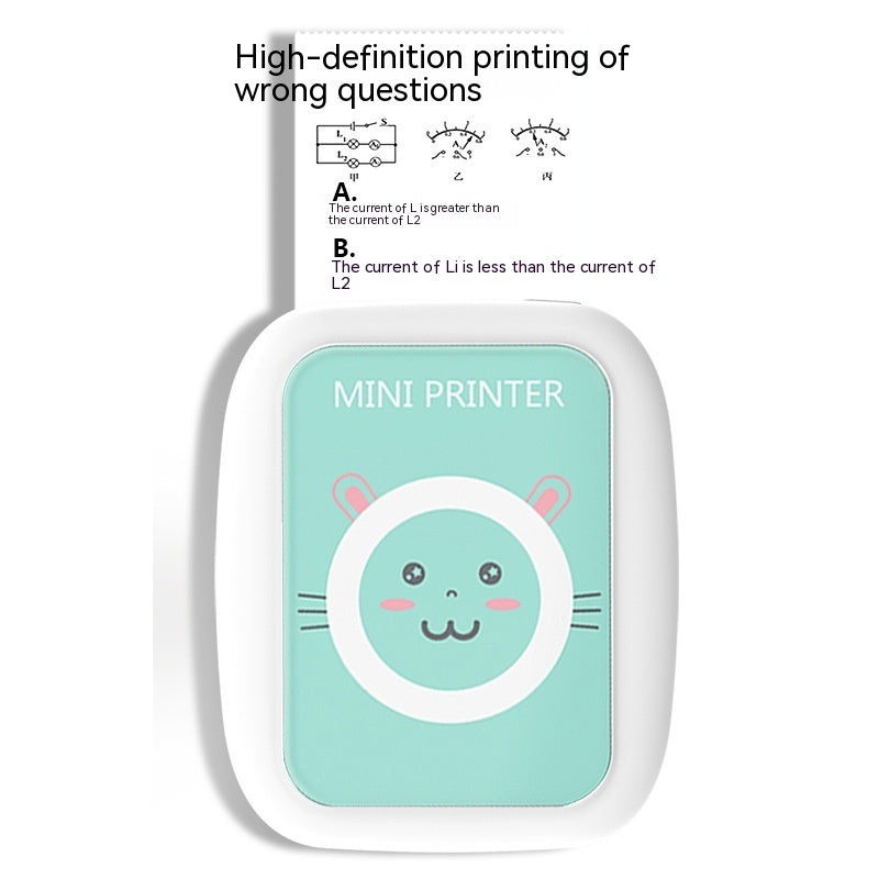 Wrong Question Printer Mini Compact Portable